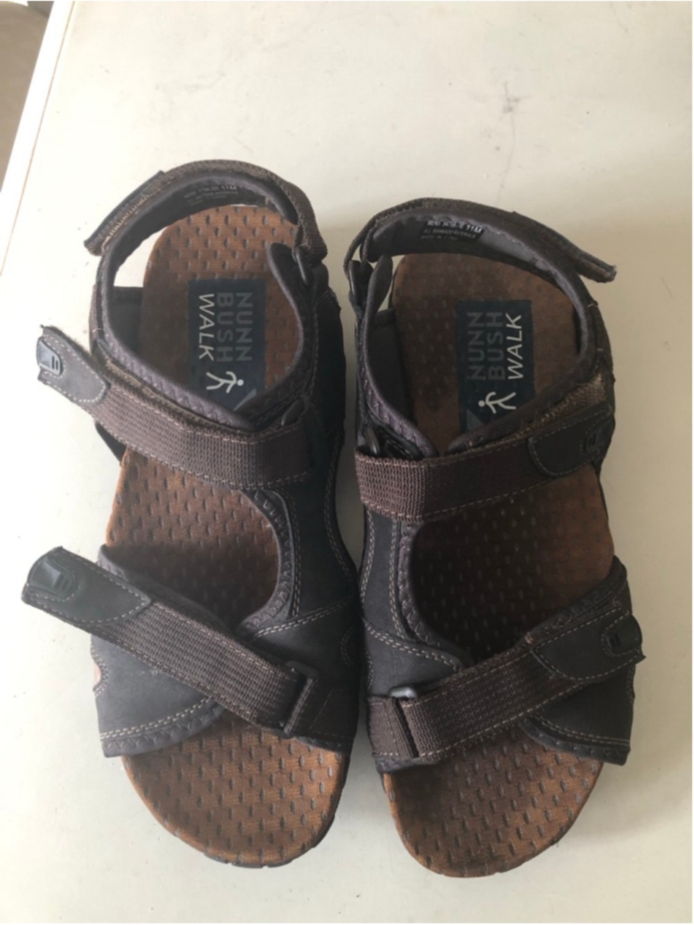 Size 11M Nunn Bush Rio Bravo Three-Strap River Sandals Urban Rugged Hiking